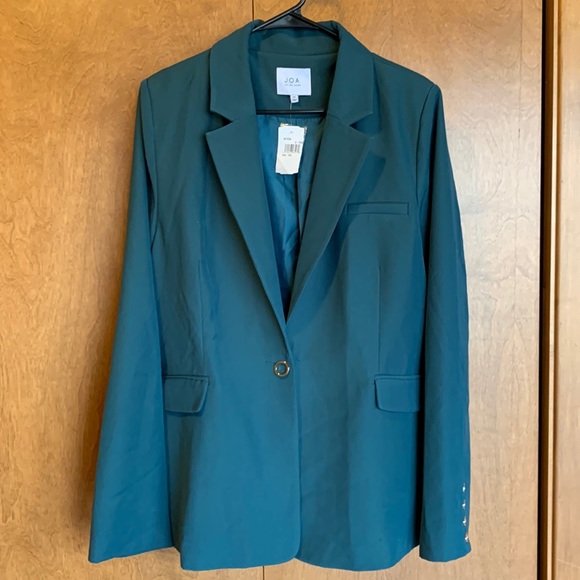 J.O.A. Jackets & Blazers - NWT Women’s teal colored lined blazer/suit jacket - size XXL